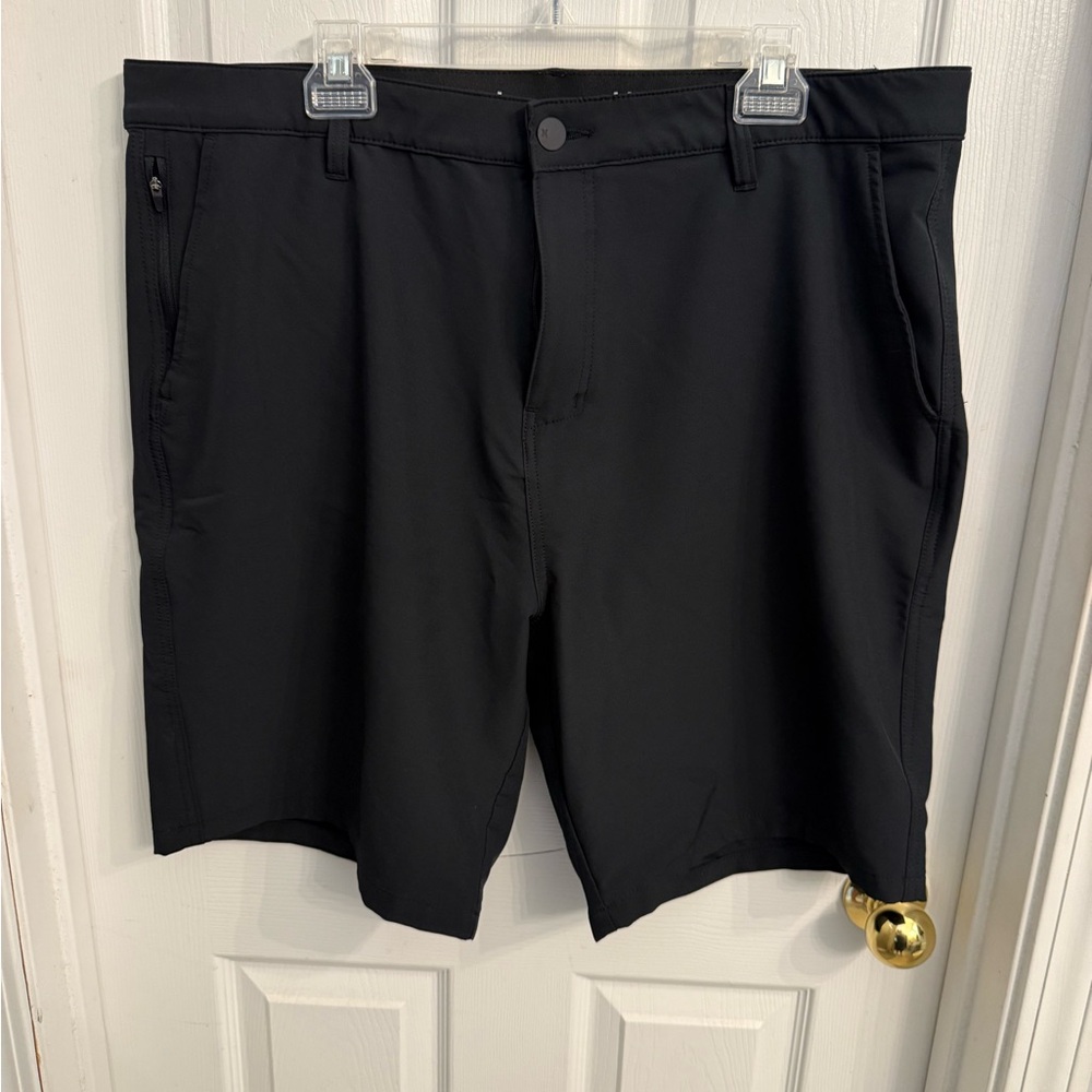 Hurley Men's Black Flat Front Shorts